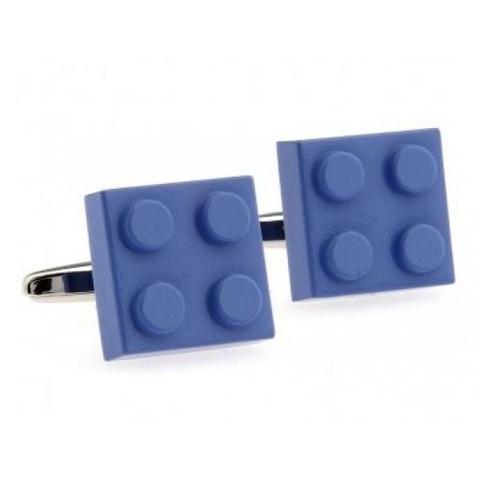 Blaue Lego-Manschettenknöpfe