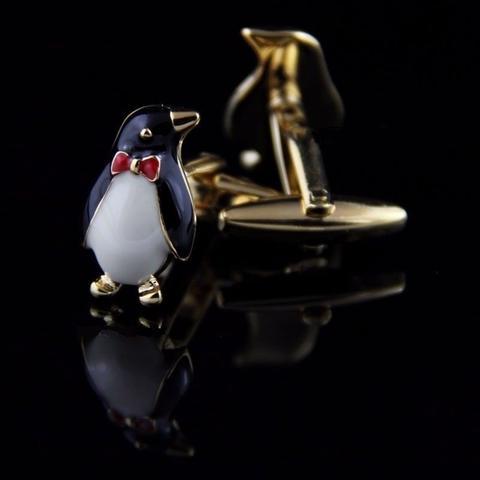 Pinguin-Manschettenknöpfe mit Fliege - 2